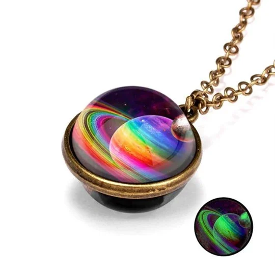 Women plus size clothing PLANET ORB NECKLACE-Nordswear