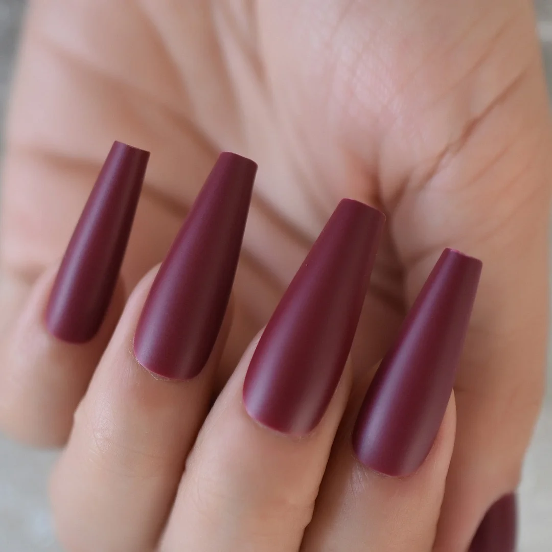 Pure Golden Color Simple Design  Press On Nails Coffin Extra Long Supplies For Professionals Wholesale Charms Nail EchiQ 24pcs-Nail Inspo