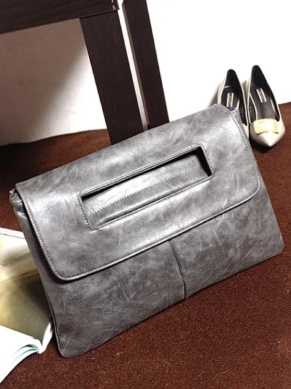 Split-Joint Hollow Handbags Crossbody Bags Bags LIGHT GRAY-One_size