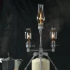 Outdoor Camping Gas Lamp Portable Retro Atmosphere Lamp Gas Lamp Outdoor Tent Candle Lamp Wwith Wooden Box