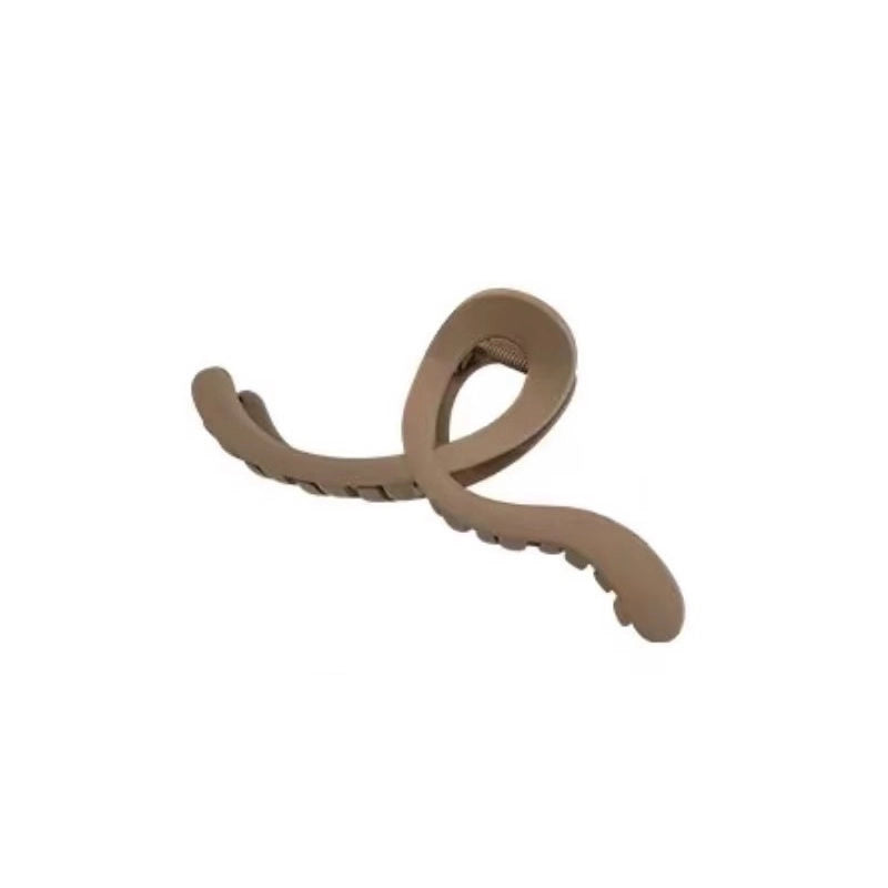 Design Geometric Lines Back Head Updo Hair Clip Large Shark Clip Female Frosted Temperament Hairpin Headdress