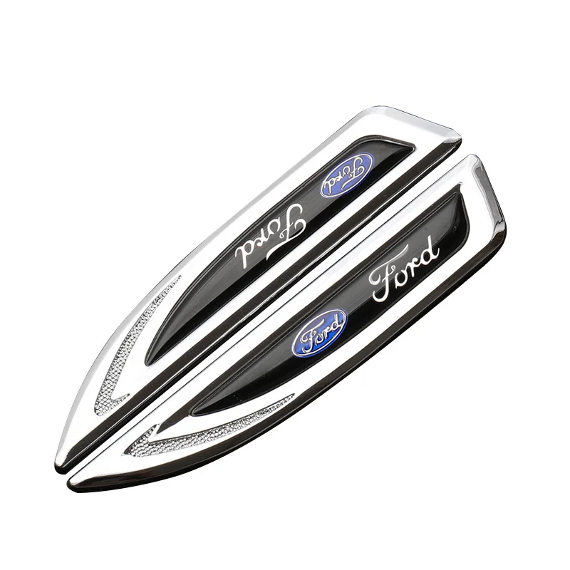 Car Universal Badge with Logo Customizable Car Metal Car Sticker (2 pcs)