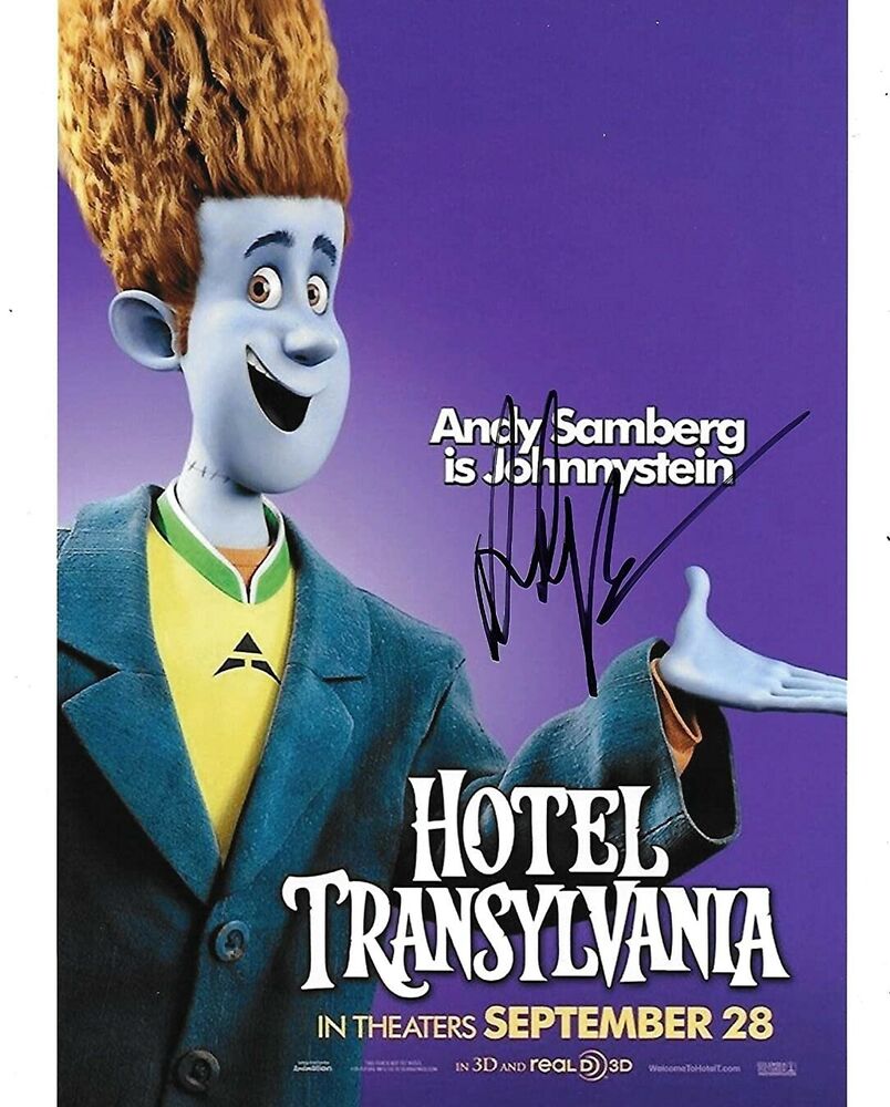 Andy Samberg Original Autographed 8X10 Photo Poster painting - Hotel Transylvania, SNL