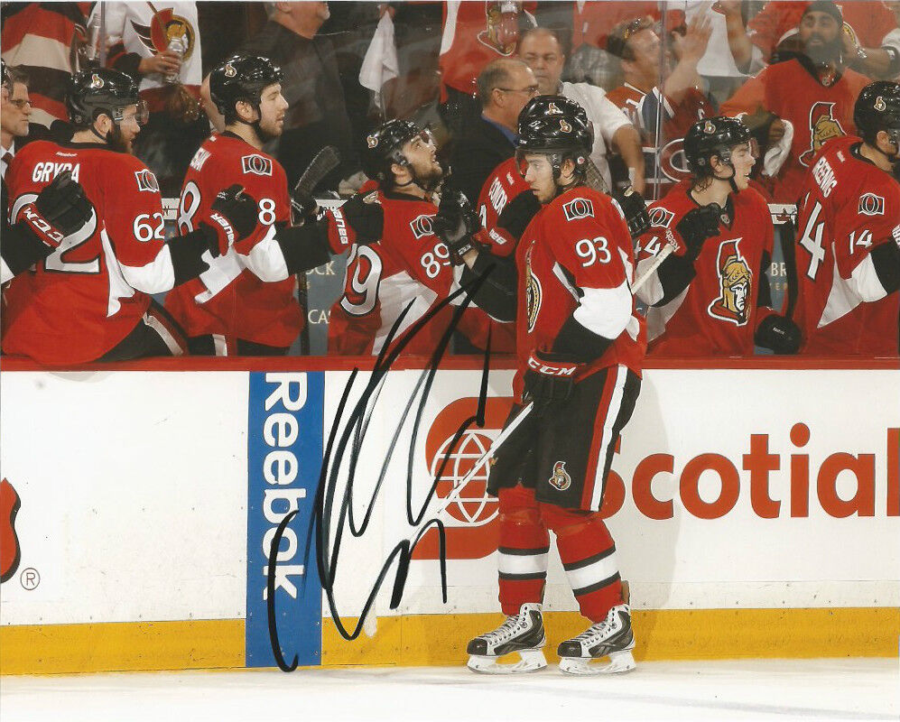 Ottawa Senators Mika Zibanejad Signed Autographed 8x10 Photo Poster painting COA D