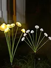 Outdoor Solar Garden Lights Waterproof LED Mushroom Jellyfish Lawn Light Reusable Color Change Gardening Stake Lighting for Courtyard Landscape Lawn Light