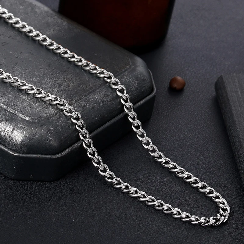 Necklace street hip hop titanium steel tide jewelry Techwear Shop