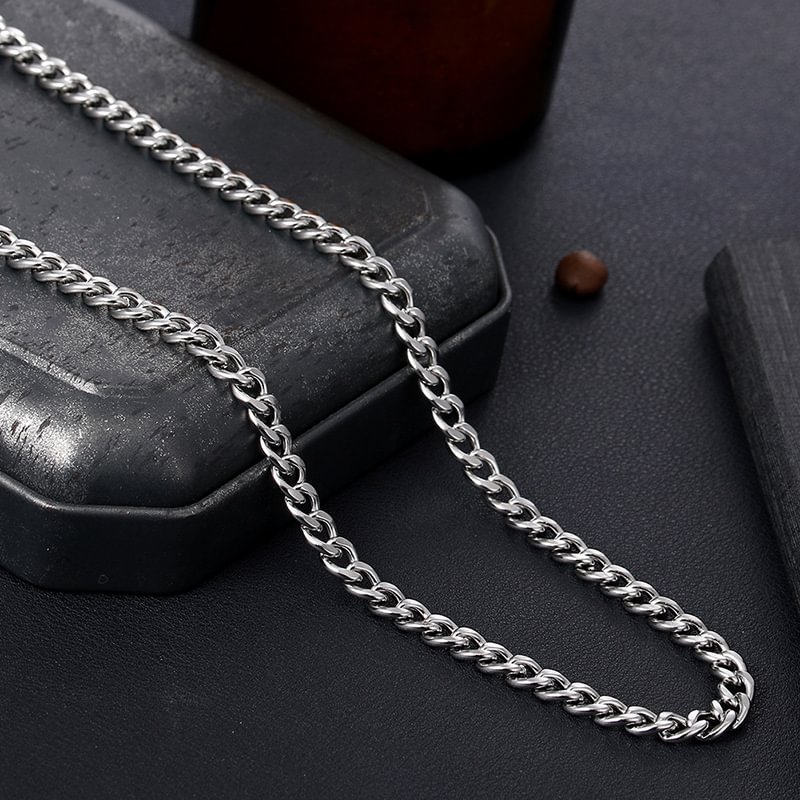 Popular Titanium Steel Ring Necklace