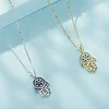 Fatima's Hand Pendant Necklace 925 Sterling Silver 