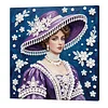 uk.everydayedeals DIY Pearl Painting With Frame - Handmade Self-Adhesive Pearls - Lady(25*25cm)