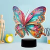 (US Local)DIY 5D Diamond Painting Acrylic Butterfly  Night Light Lamp Home Decoration Ornament Gift Kit