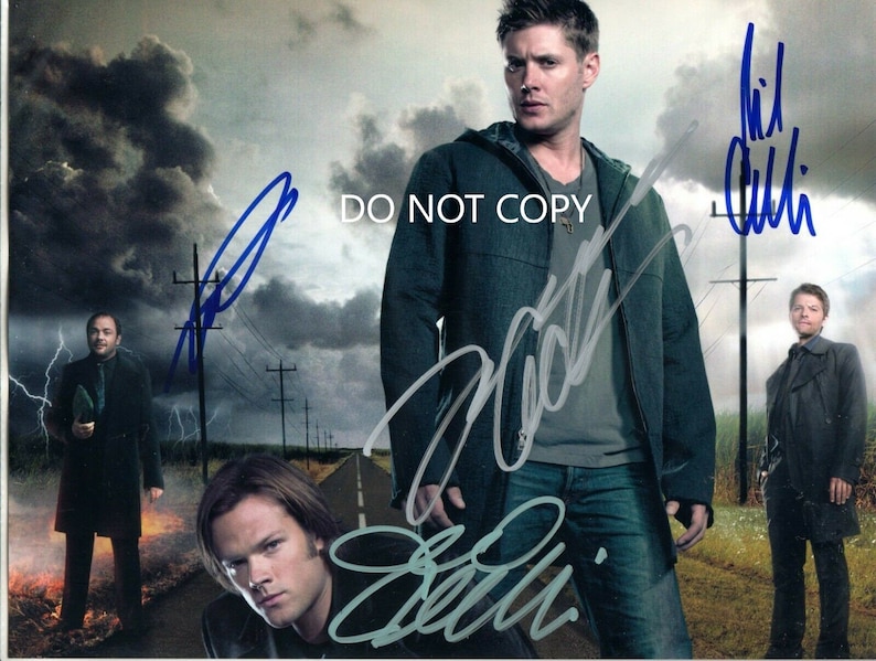 SUPERNATURAL 8 x10 20x25 cm Autographed Hand Signed Photo Poster painting