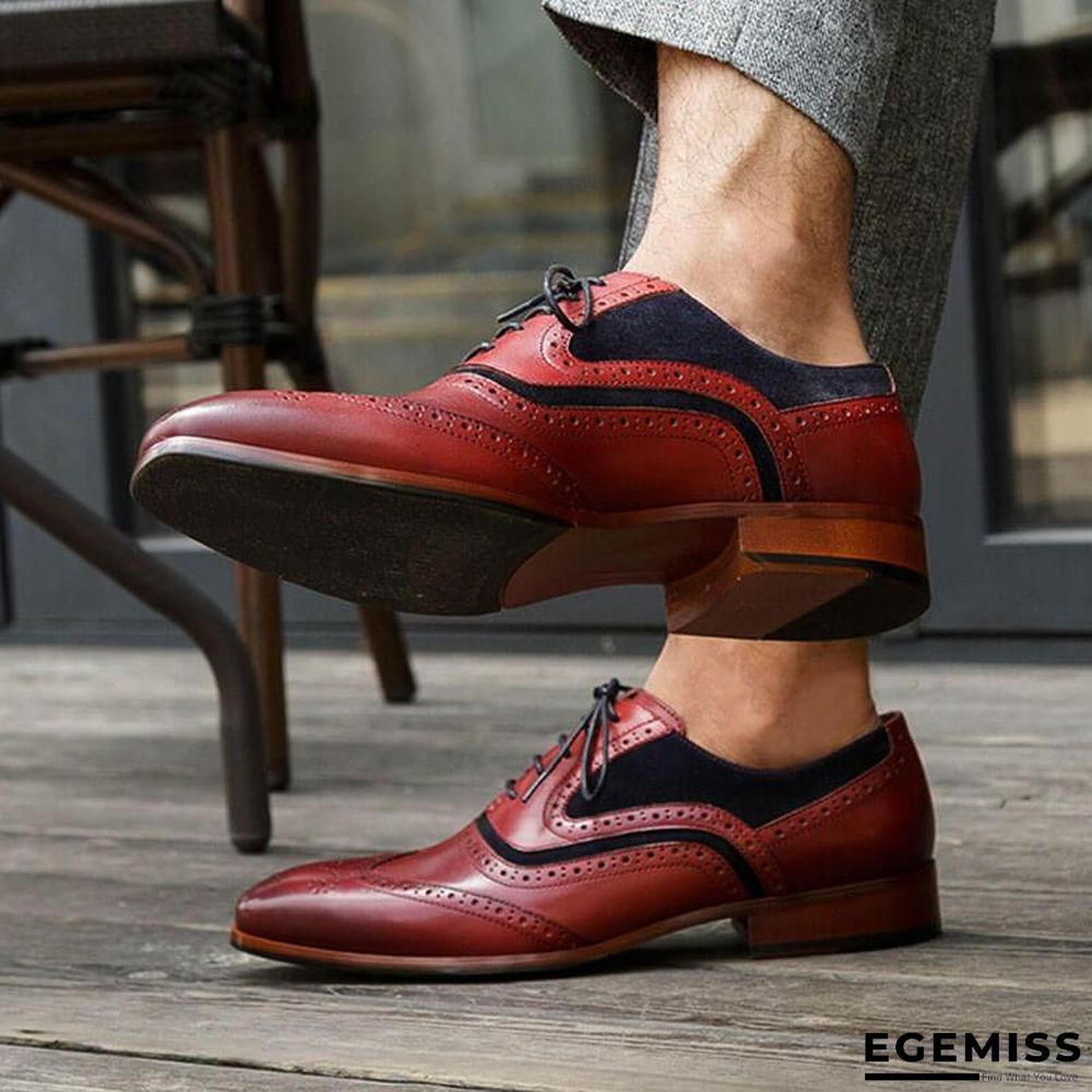 Men's Business Brogue Leather Shoes | EGEMISS