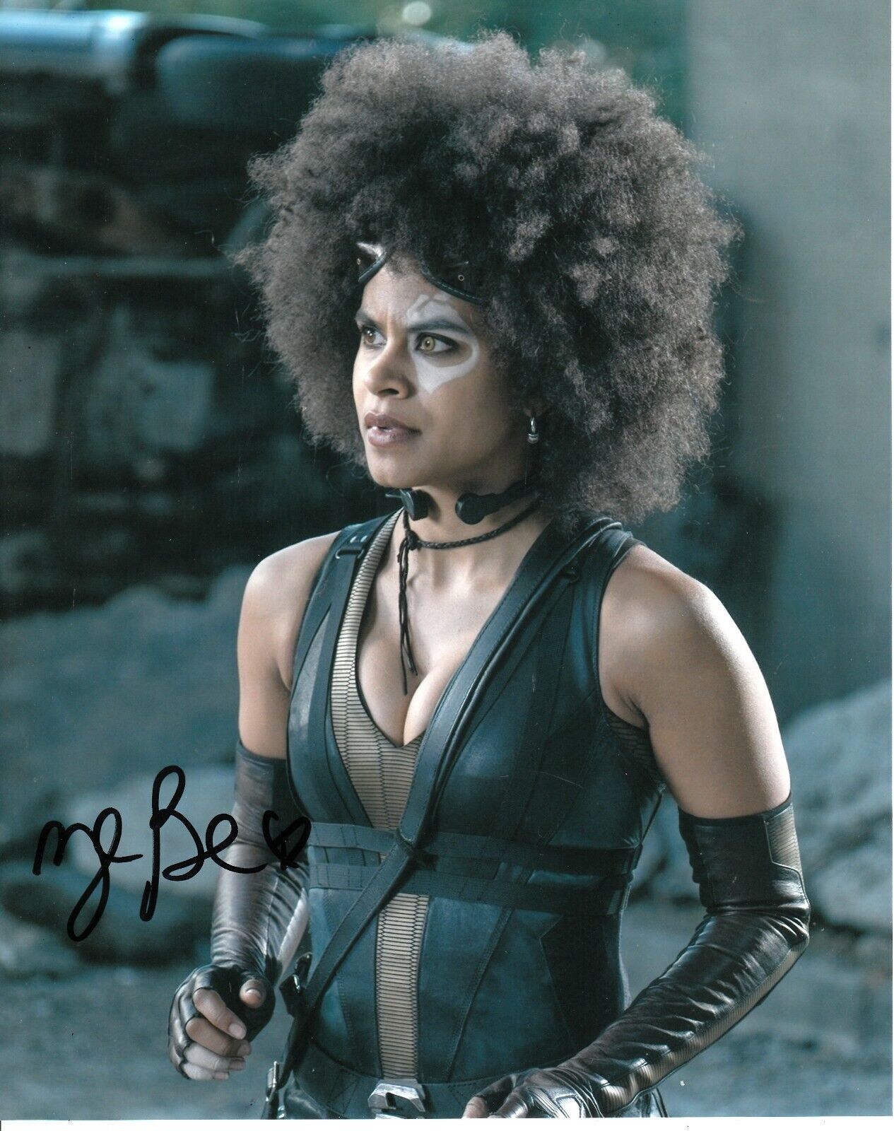 ZAZIE BEETZ SIGNED DEADPOOL Photo Poster painting UACC REG 242 (1)