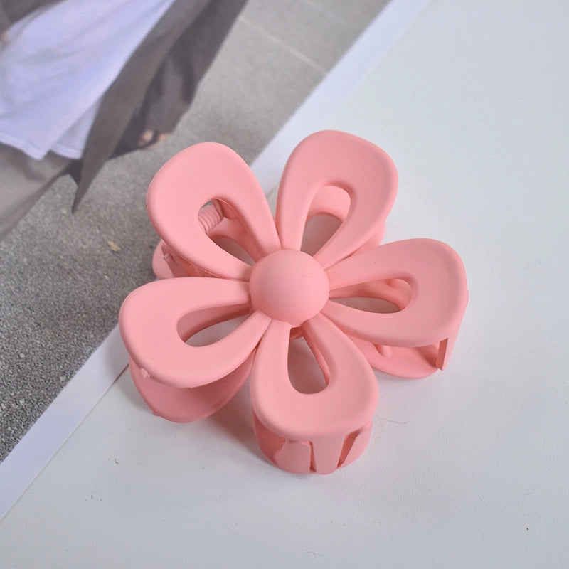 Women’s Sweet Flower Plastic Resin Stoving Varnish Hair Claws