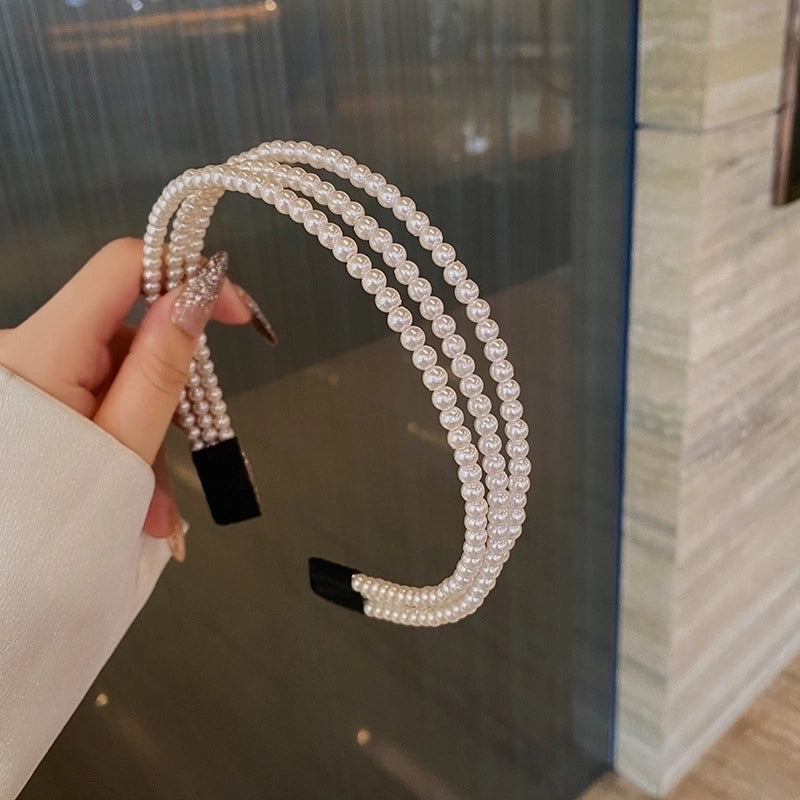 Women’s Elegant Baroque Style Classic Style Geometric Artificial Pearl Hair Band