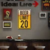 Beer Limit 20 - Metal Tin Signs(8*12Inch/12*16Inch) - Bar