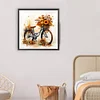 Diamond Painting -5D Full Round Drill Vintage Bicycle Bouquet