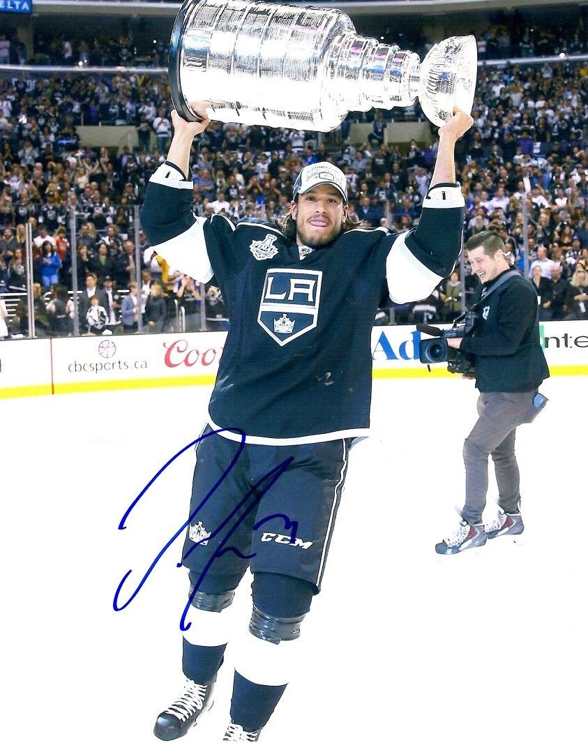 Signed 8x10 JORDAN NOLAN Los Angeles Kings Photo Poster painting - COA