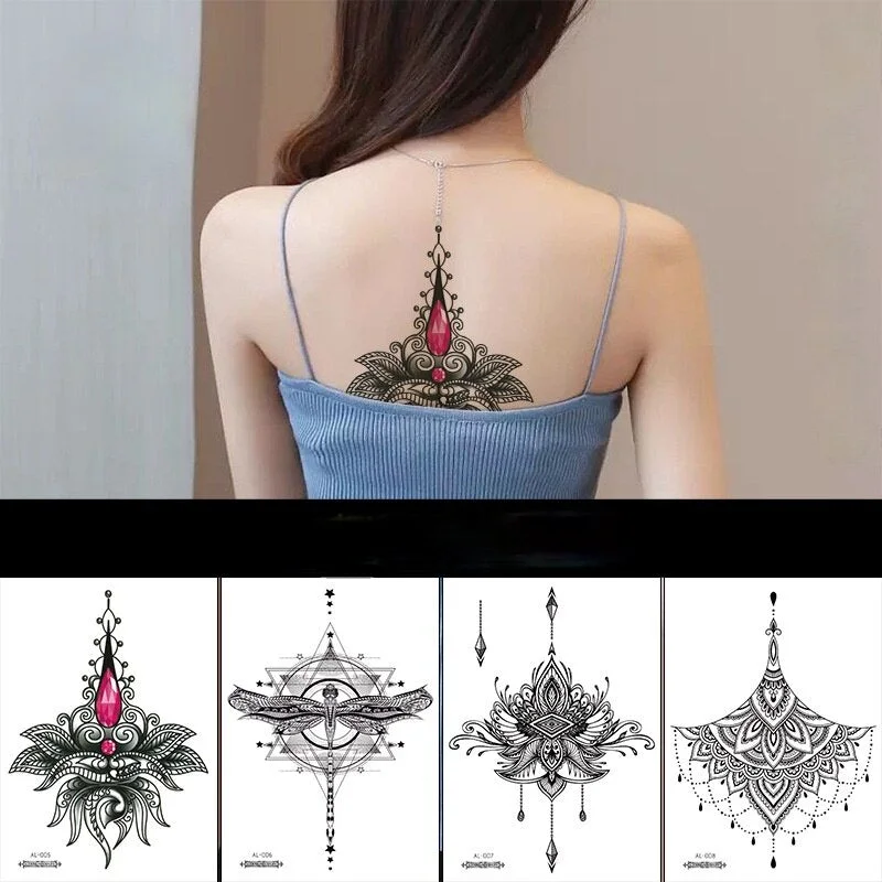 WaterproofTemporary tattoo stickers Original big picture Sexy flower arm chest Sexy tatoo sticker Body Art tatuajes temporales