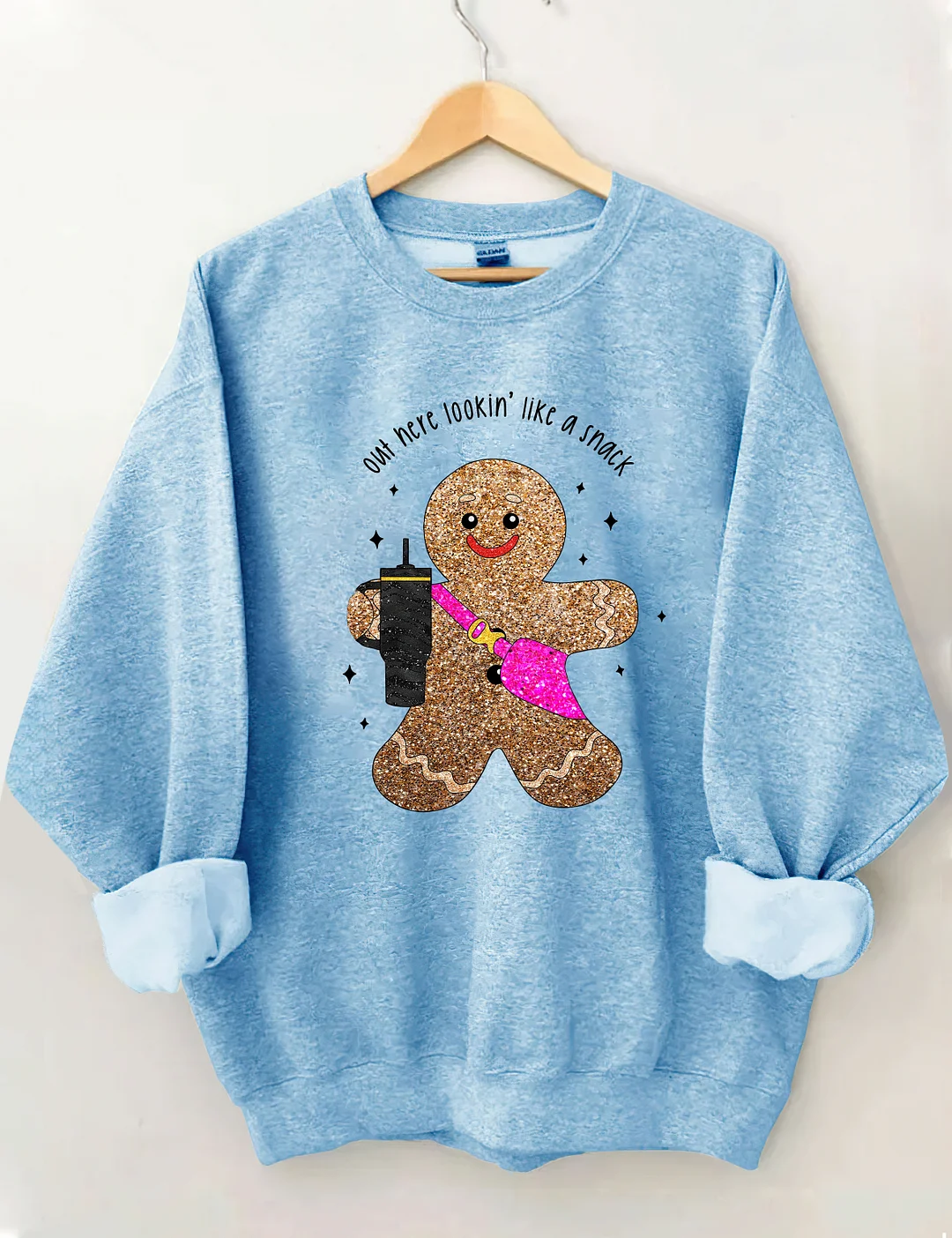 Sparkly Gingerbread Man Sweatshirt