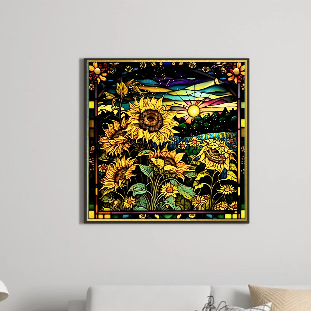 Diamond Painting - Full Round Drill - Sunflower(Canvas|30*30cm)