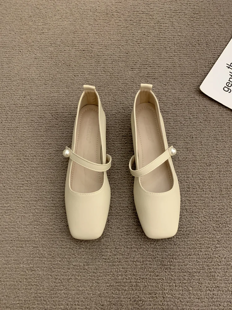 Churchf Churchf Head Mary Jane Shoes Women's Shoes 2024 Spring And Autumn New Thick With A Word With French Skirt Temperament Single Shoes