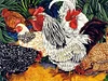 Poulet - peinture ronde compl&egrave;te de diamant