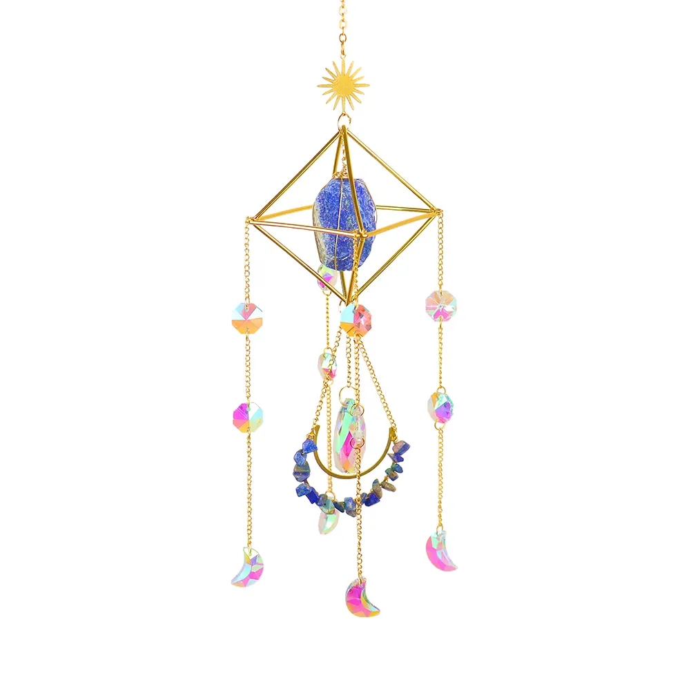 K9 Crystal Light Catchers Wind Chime Sunlight Trapping Windchimes Jewelry