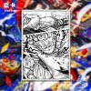Brotherhood Battle Frame Decorative Painting - ONE PIECE - JUZI Studio