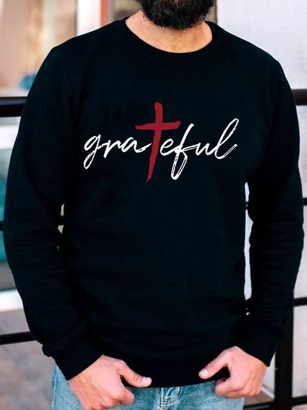 Grateful Cross Crew Neck Sweatshirt