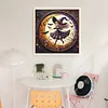 Cute Witch And Moon-11CT Stamped Cross Stitch 45*45cm/17.72*17.72in tapestrymarket