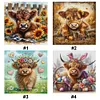 (Multi-Style) Highland Cattle-11CT Stamped Cross Stitch 40*40cm/15.75*15.75in