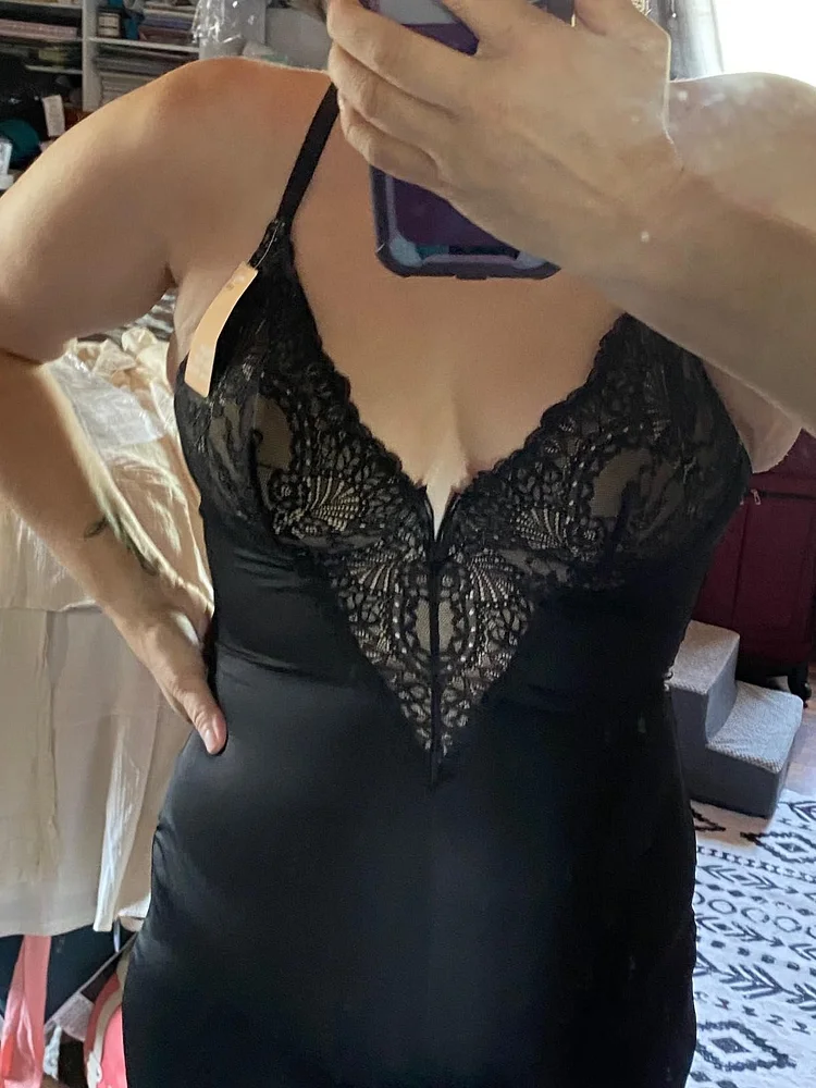 Built-In Shapewear Lace Jumpsuit