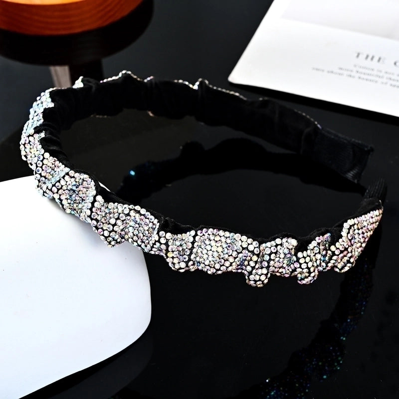 Retro Geometric Rhinestone Hair Band 1 Piece