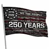 250th Anniversary USA 1776-2026 Commemorative Flag 5ft X 3ft 3 Ply Birthday Patriotic Flag for Independence Day Parades Garden Yard Events
