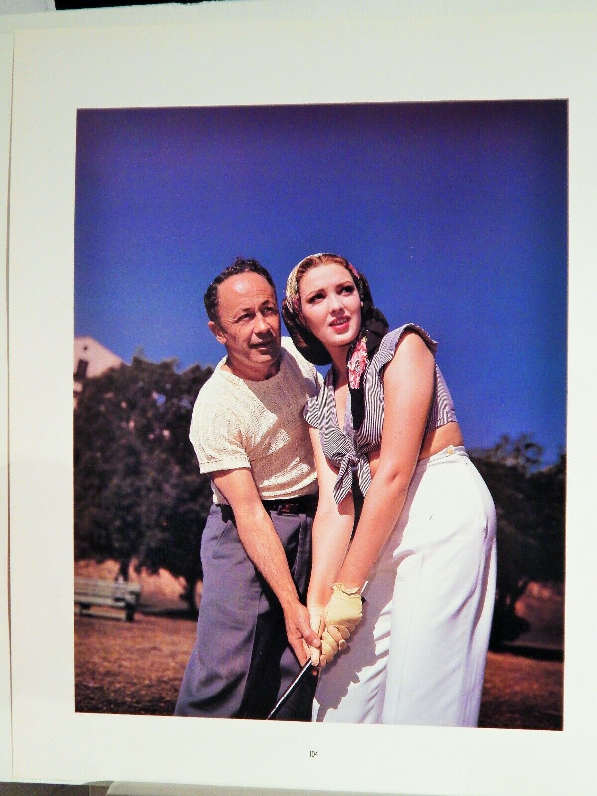 LINDA DARNELL 1943 / HUMPHREY BOGART 1947 PUBLICITY Photo Poster painting HI-DEF(1987 reprint)