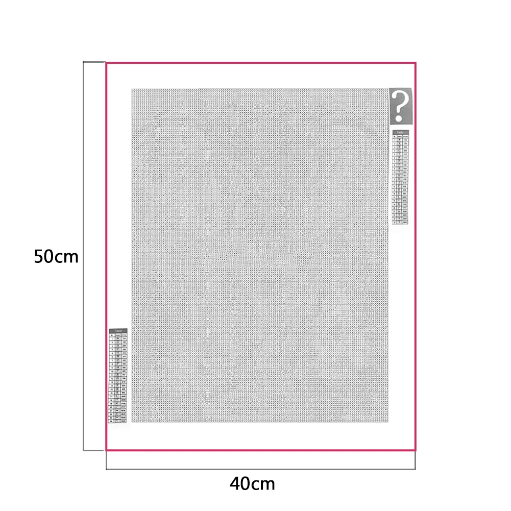 Mystery Pattern Kit Full Square Drill 5D DIY Diamond Painting Craft(40*50cm)