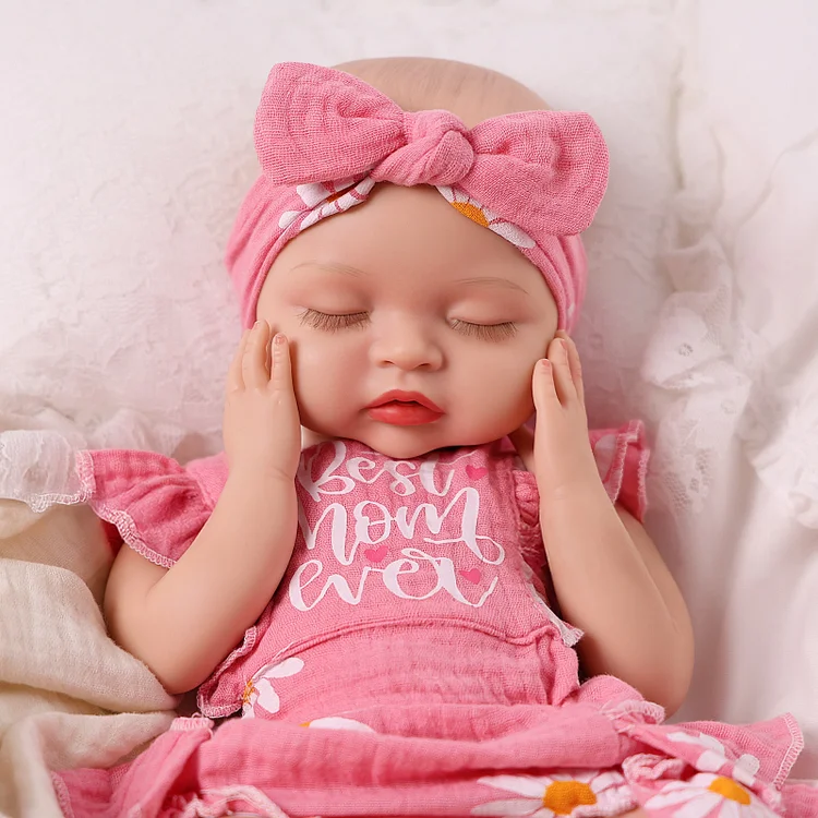 Babeside Nancy 12"/16" Realistic Silicone Sleeping Baby Little Infant Girl Special Love for Mom