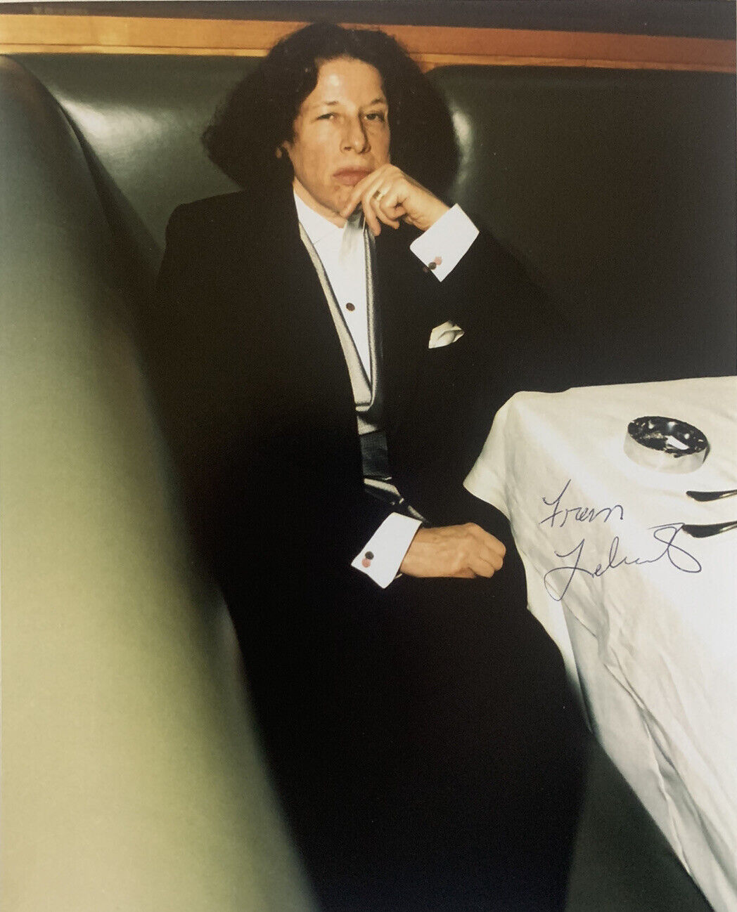 FRAN LEBOWITZ HAND SIGNED 8x10 Photo Poster painting AUTHOR AUTHENTIC AUTOGRAPH COA