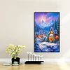 >SALE<5D DIY Full Round Drill Diamond Painting Christmas Night Home Decor 40x60cm