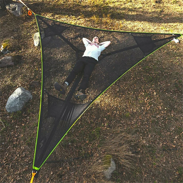 Giant Multi Person Portable Camping Hammock 3 Point for Outdoor Garden 