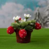 DIY Handmade Twist Stick Craft Small Potted Plants Chenille Stems Craft Pipe Cleaners Gift Decor Set