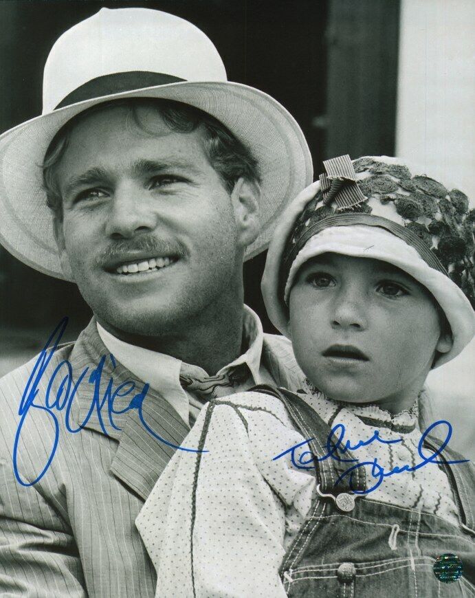 RYAN O'NEAL, TATUM O'NEAL Autographed Original 8x10 Photo Poster painting LOA TTM