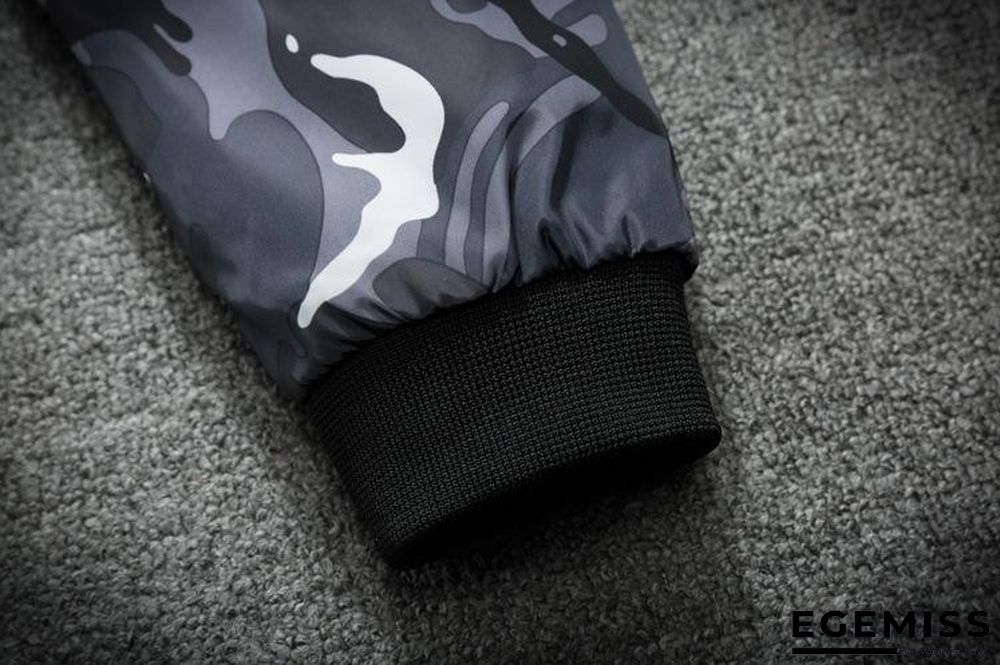 Men's Camouflage Military Casual Zipper Windbreaker Jackets Hooded Coats | EGEMISS