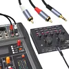 3.5mm To RCA Cable Nylon Braided 3.5mm 1/8 Inch Male TRS To 2 RCA Y Splitter Cable for Smartphones MP3 Tablets Speakers HDTV