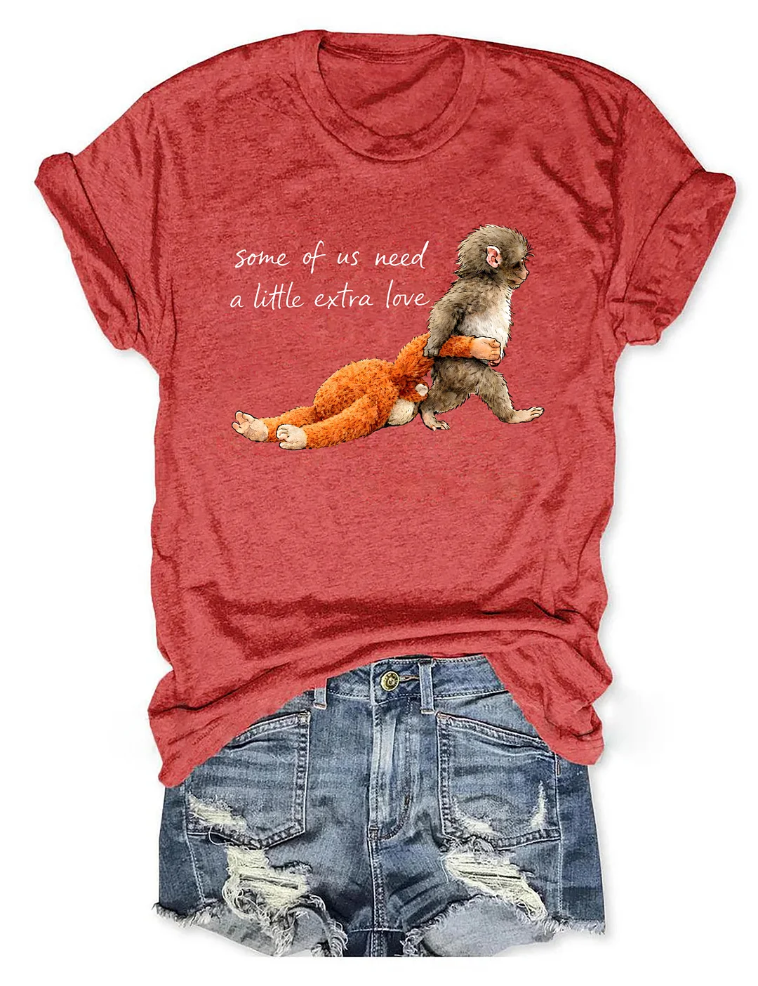 Some Of Us Need A Little Extra Love Punch Monkey T-shirt