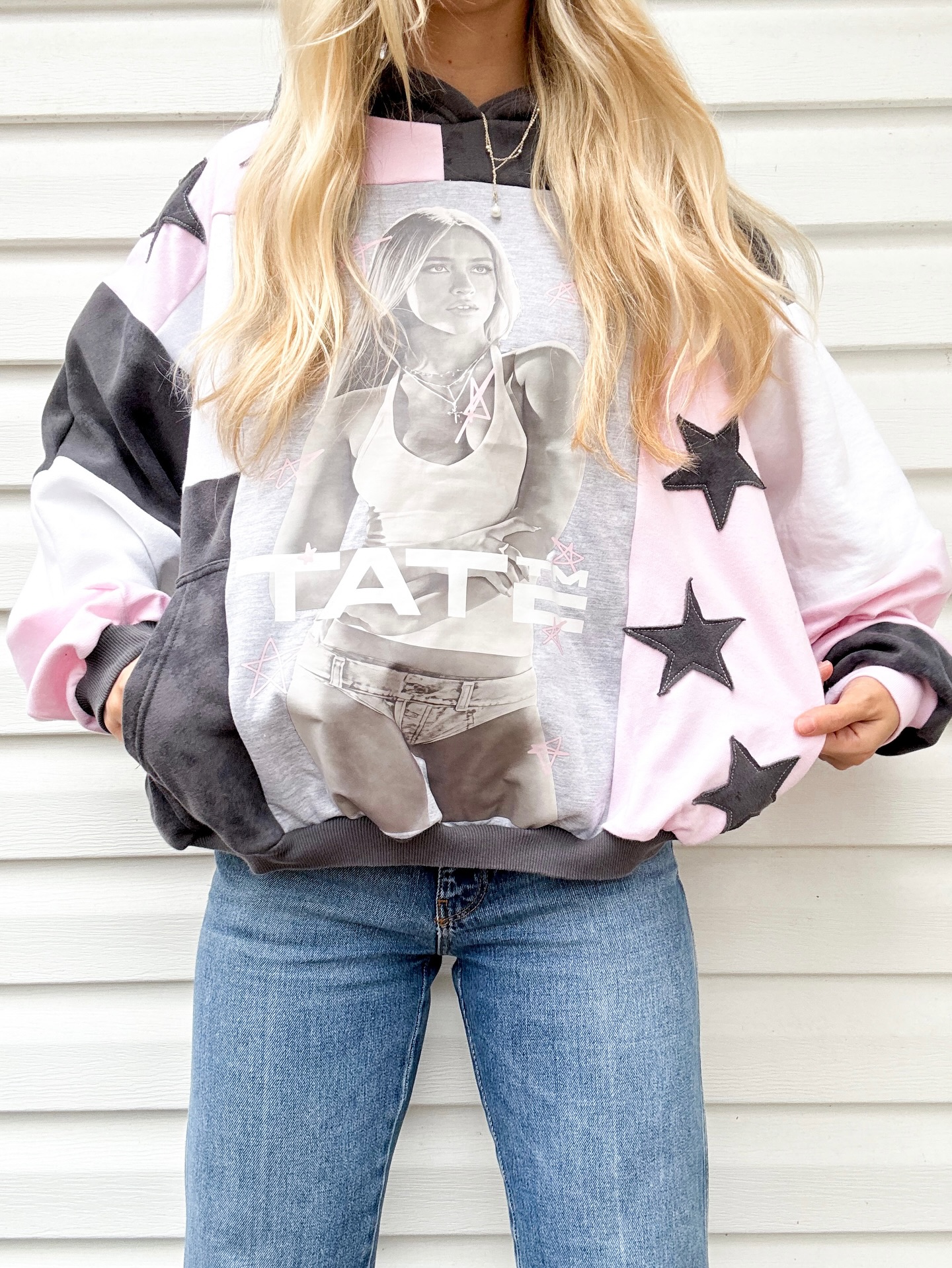 patchwork hoodie