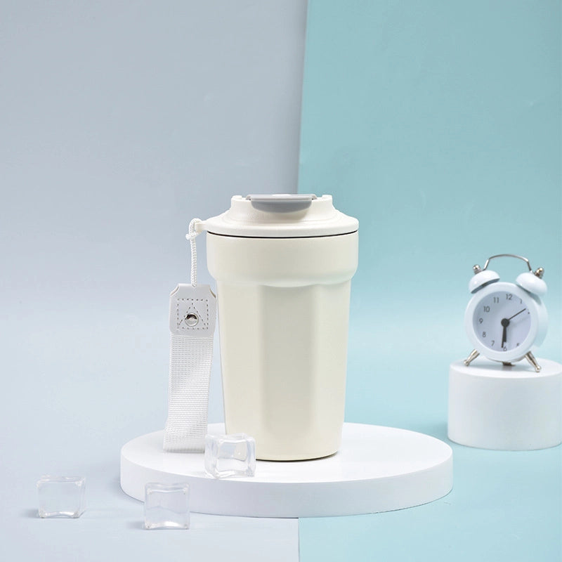 Octagon Coffee Cup Coke Cup Diamond Cup Simple 316 Stainless Steel Coffee Cup Double Vacuum Portable Thermos Cup