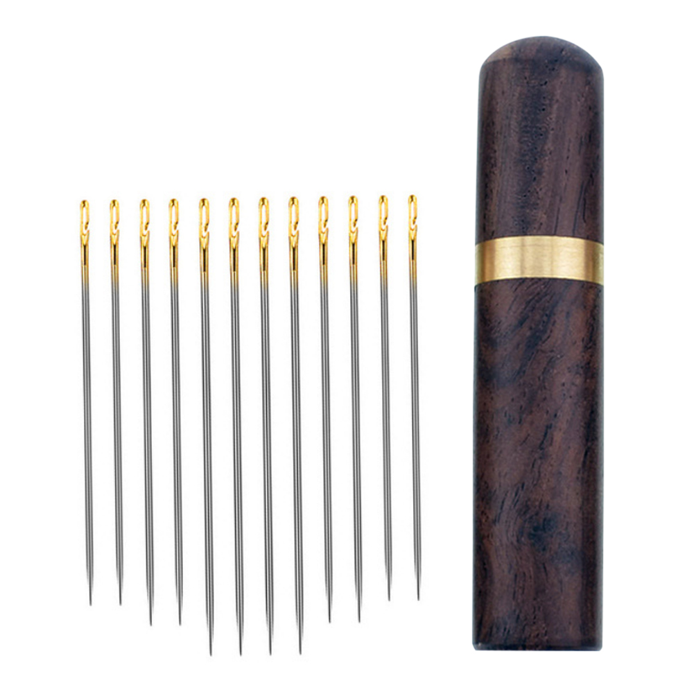 

12pcs Multi-Size Side Hole Blind Needles for Sewing Embroidery Needlework, 501 Original