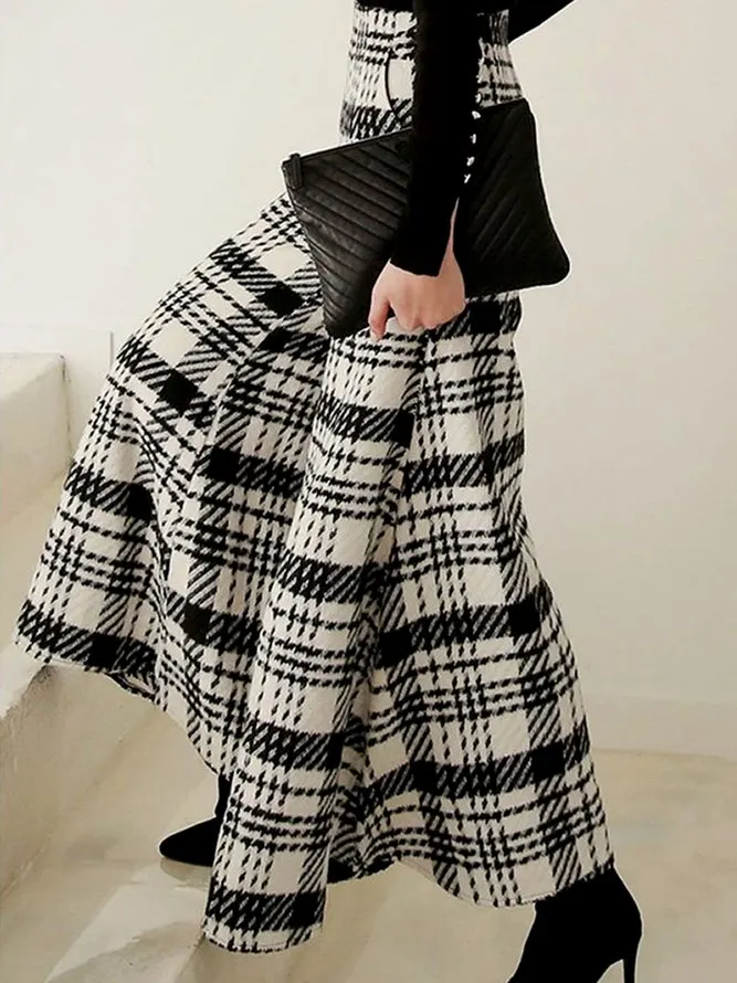 the SLACKS - Urban Female Fashion Loose Straight High-Waisted Pleated Split-Front Trousers